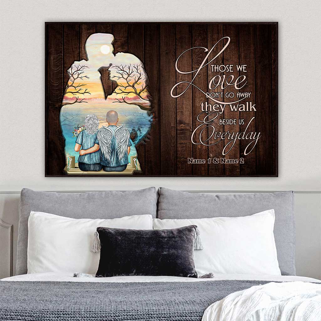Disover Those We Love Don't Go Away - Personalized Couple Poster