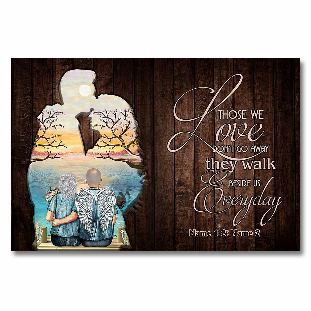 Disover Those We Love Don't Go Away - Personalized Couple Poster