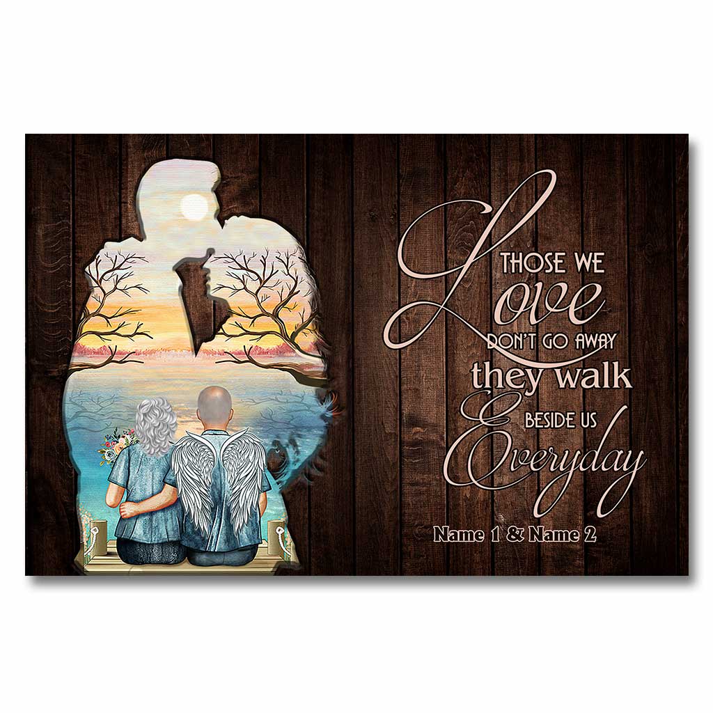 Discover Those We Love Don't Go Away - Personalized Couple Poster