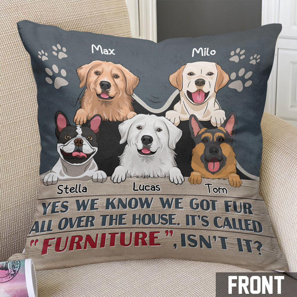 Yes We Know - Personalized Dog Throw Pillow