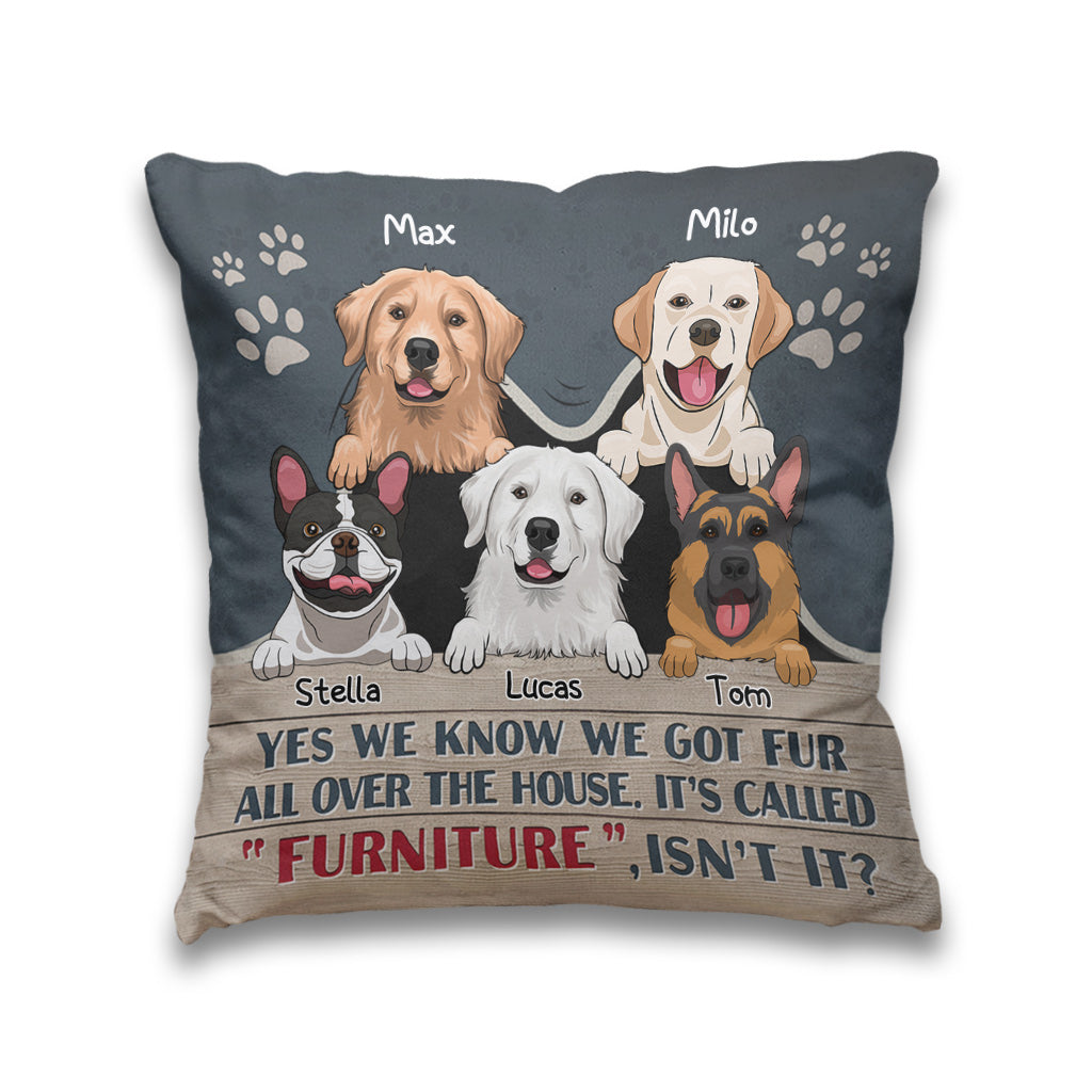 Yes We Know - Personalized Dog Throw Pillow