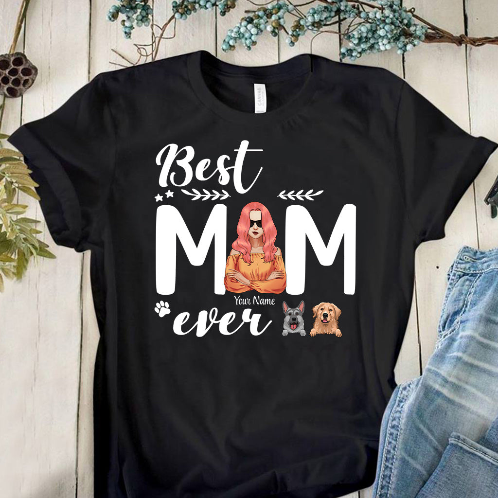 Best Dog Mom Ever - Personalized T-shirt and Hoodie