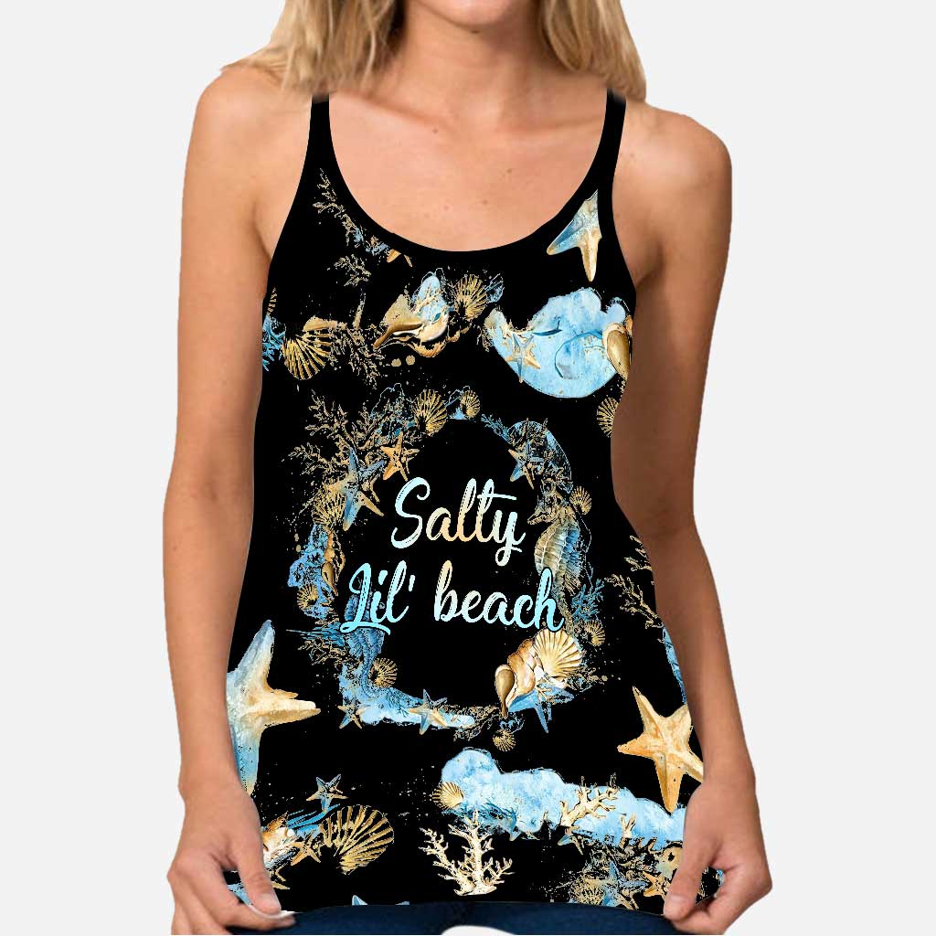 Salty Lil' Beach - Sea Lover Cross Tank Top