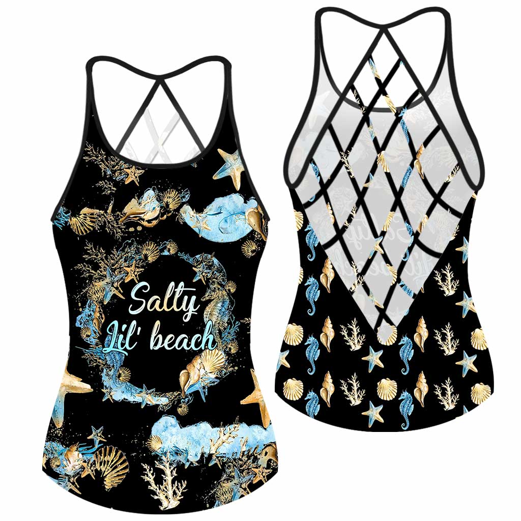 Salty Lil' Beach - Sea Lover Cross Tank Top