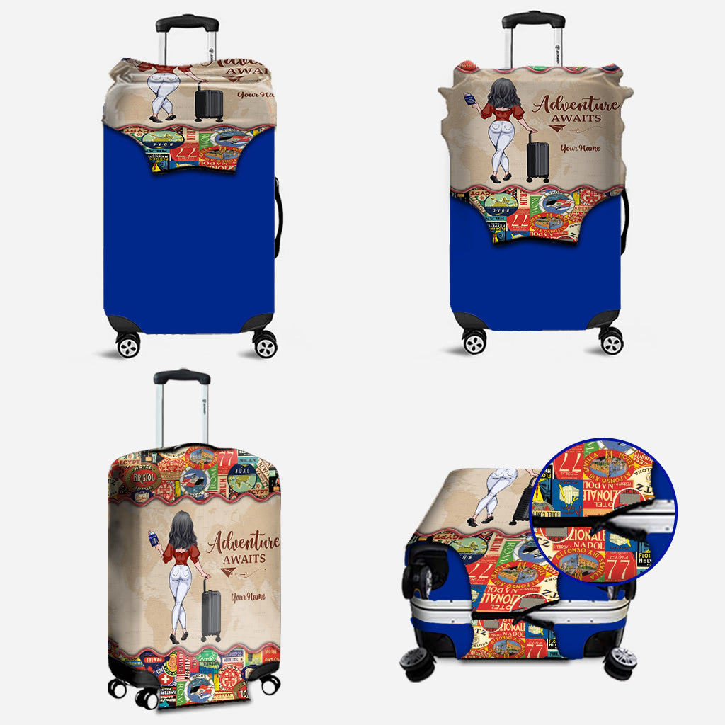 Adventure Awaits - Personalized Travelling Luggage Cover