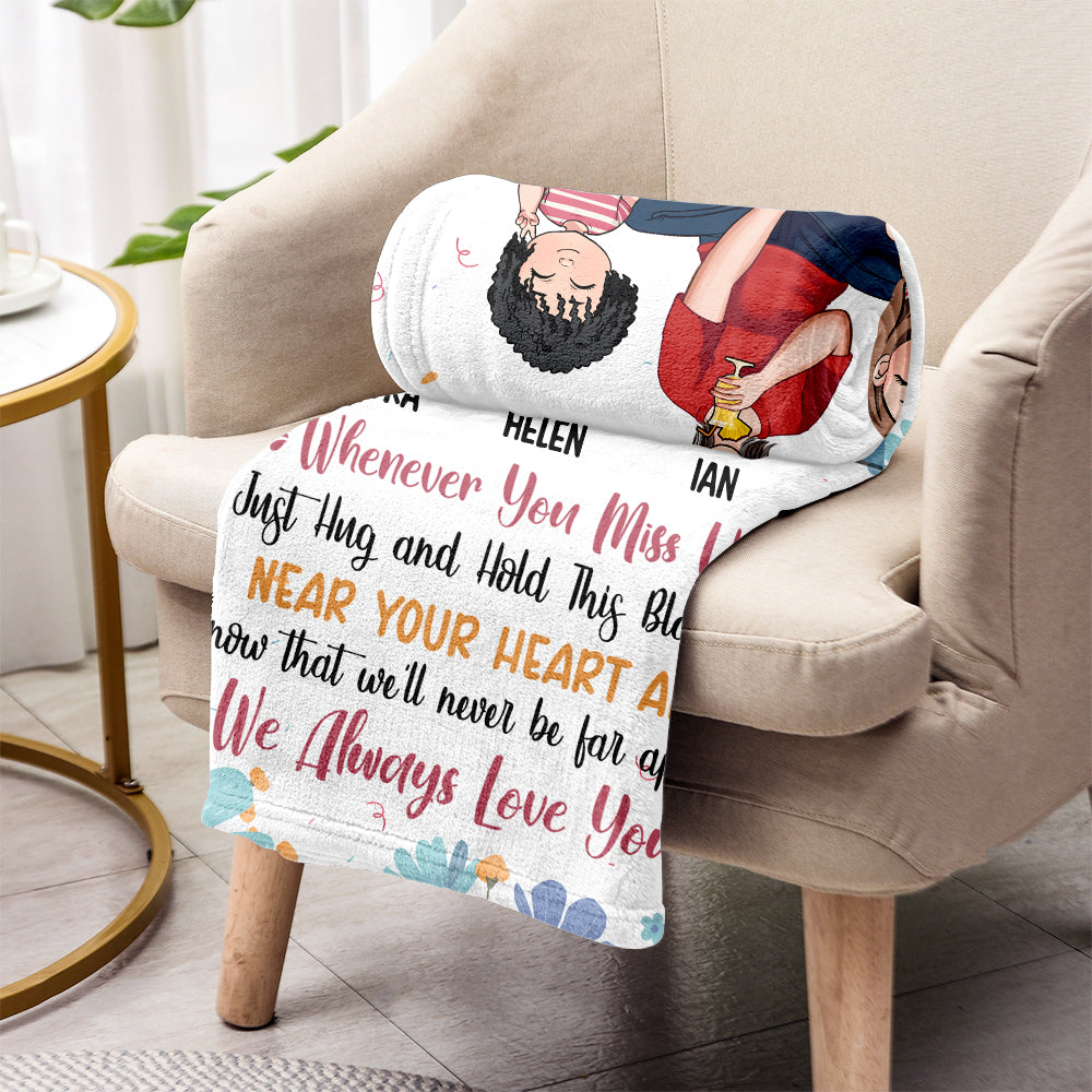 Whenever You Miss Us - Personalized Mother's Day Grandma Blanket