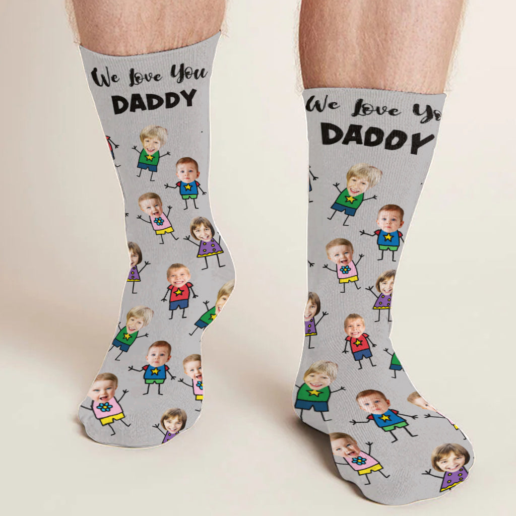 We Love You - Personalized Father Socks