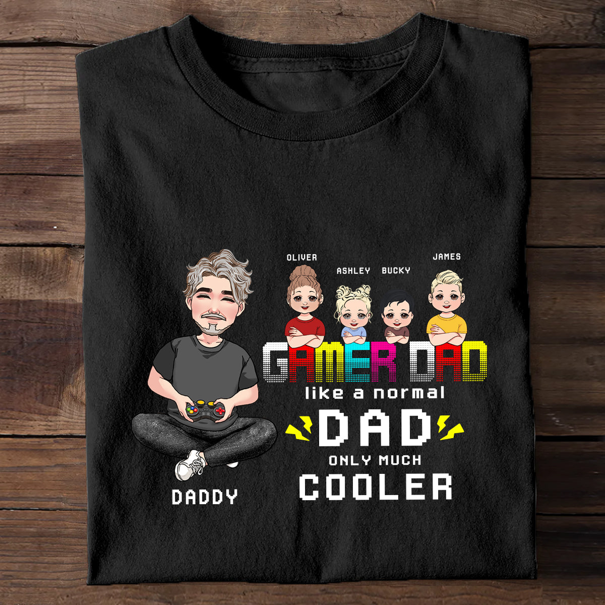 Gamer Dad - Personalized Video Game T-shirt and Hoodie