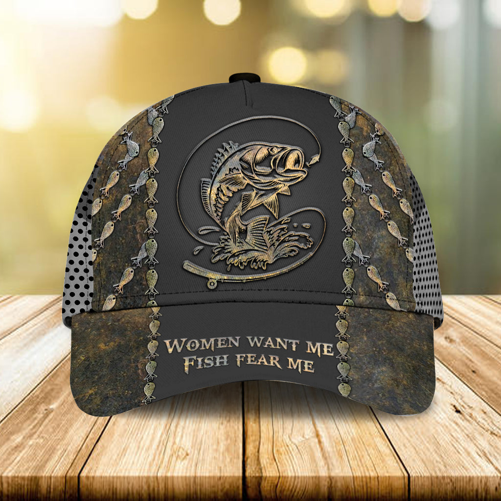 Fish Fear Me - Personalized Fishing Classic Cap