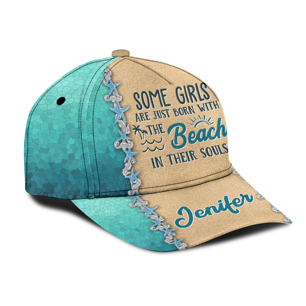 Some Girls Are Just Born - Personalized Sea Lover Classic Cap
