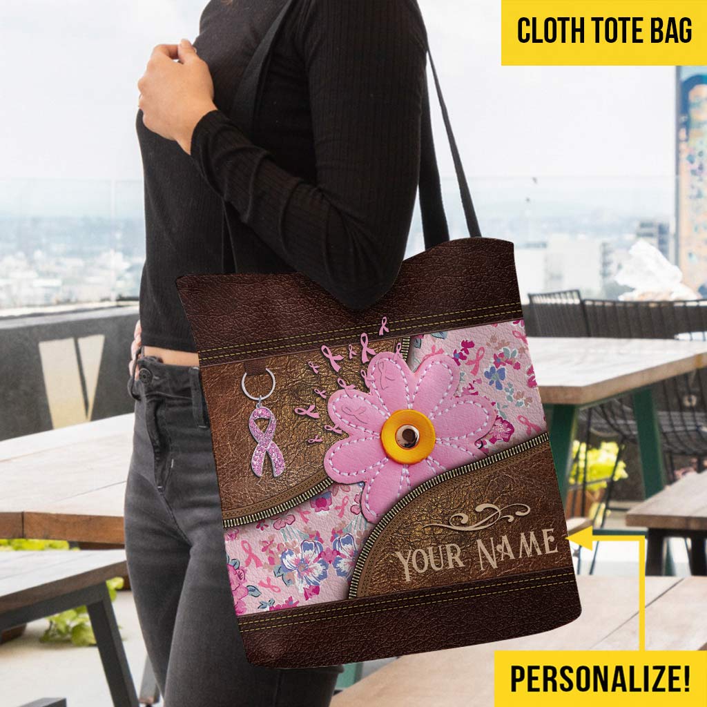 Breast Cancer Warior - Breast Cancer Awareness Personalized Tote Bag