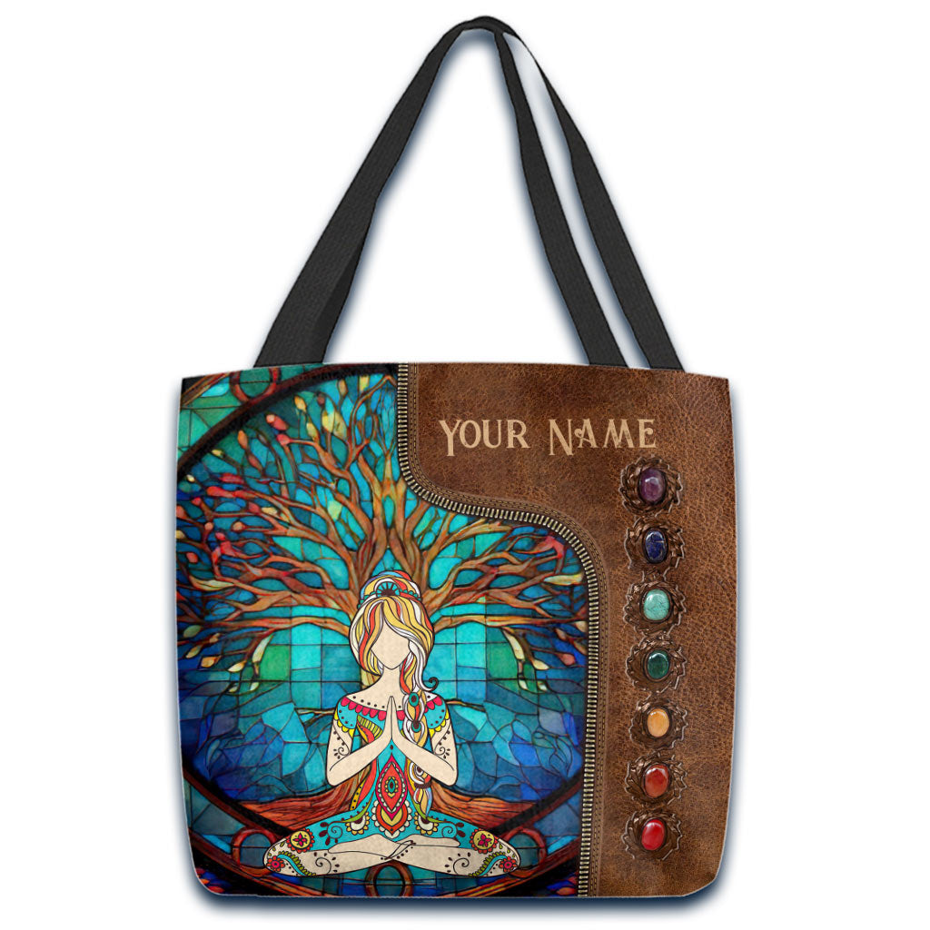 Namaste Green - Personalized Yoga Tote Bag