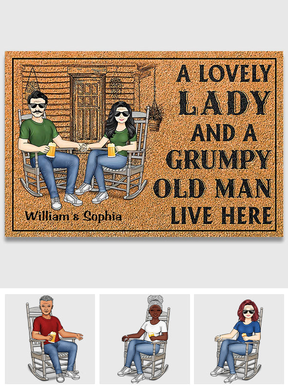 Family Couple - Personalized Couple Doormat