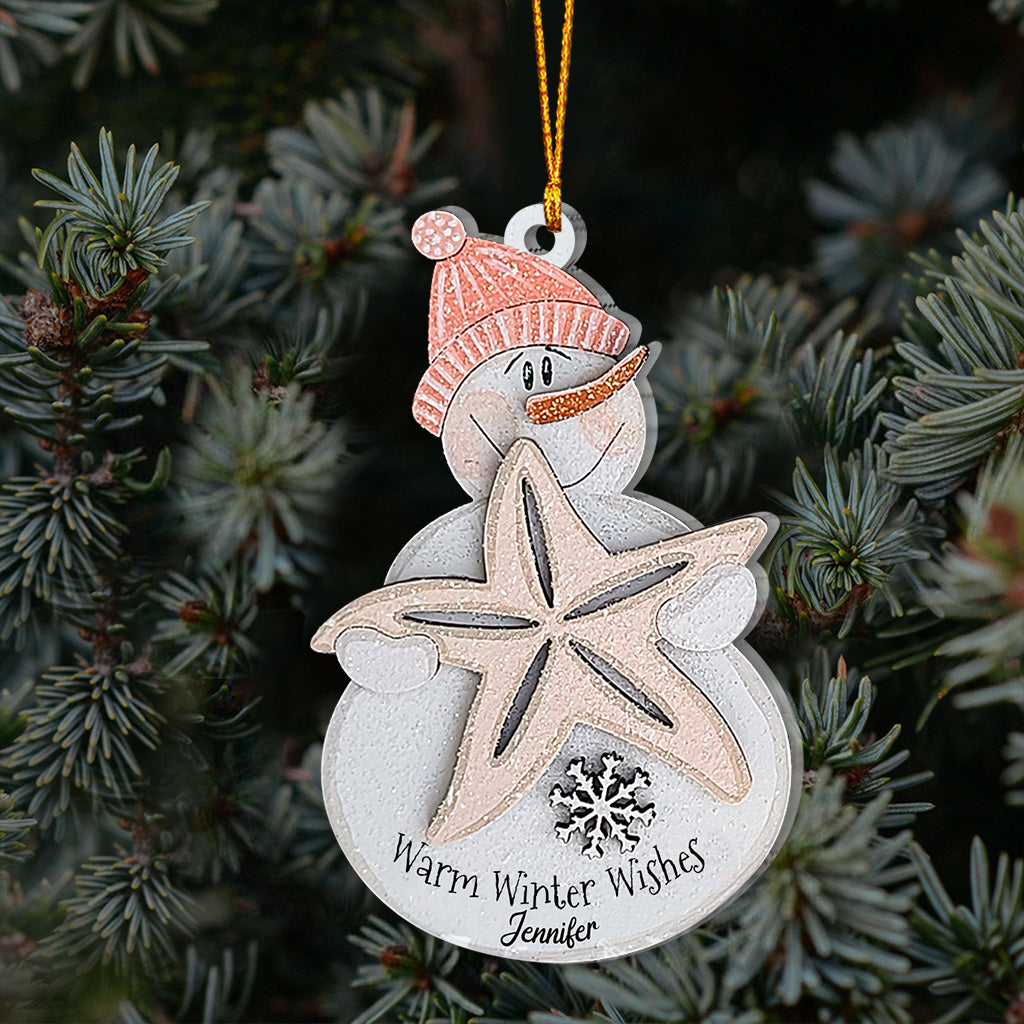Warm Winter Wishes - Personalized Sea Lover Ornament