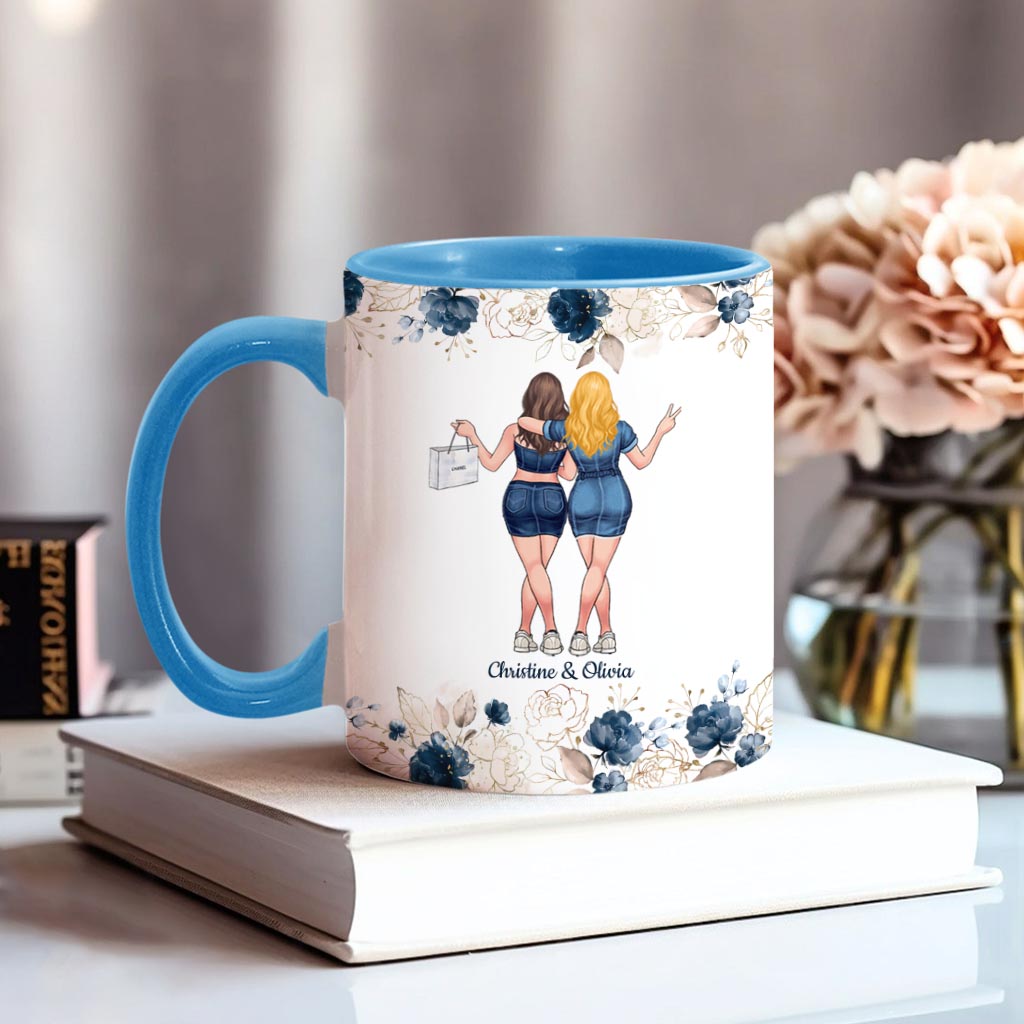 Talking To Your Sister - Personalized Bestie Accent Mug