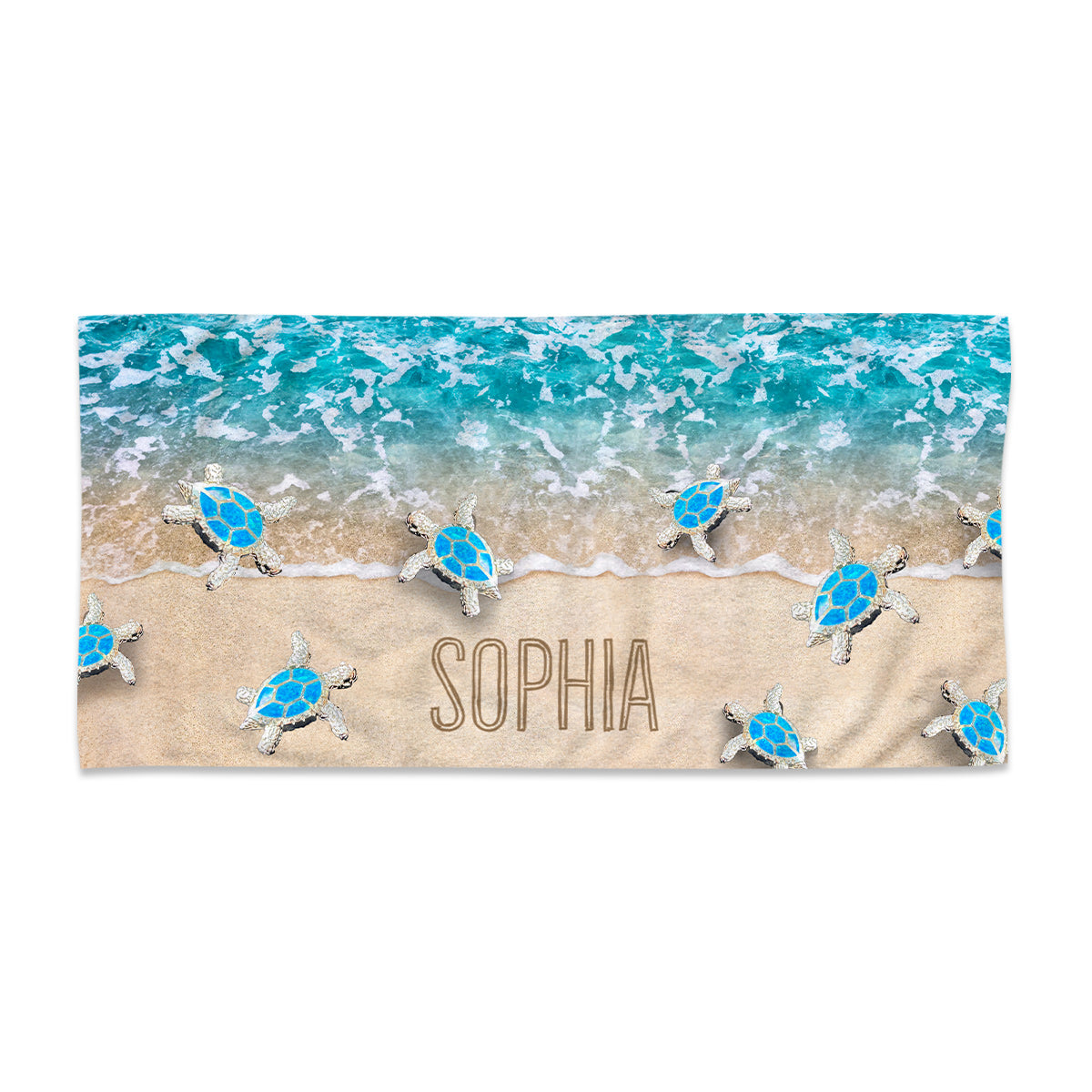 Into The Sea - Personalized Sea Lover Beach Towel