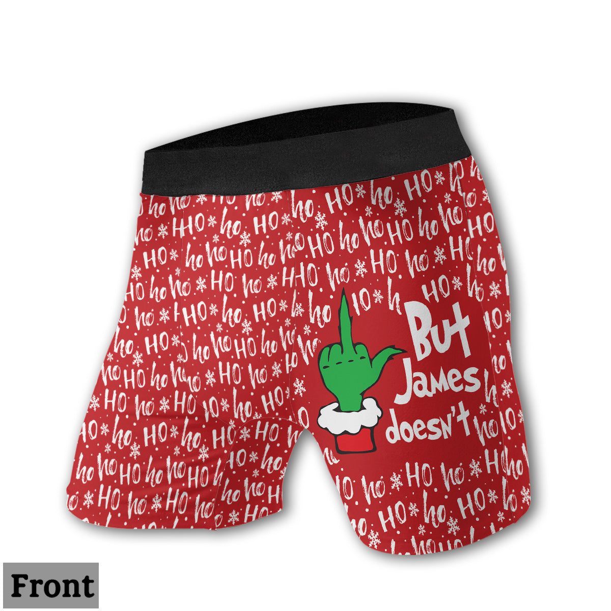 Matching Christmas Underwear For Couple - Personalized Couple Women Briefs  & Men Boxer Briefs