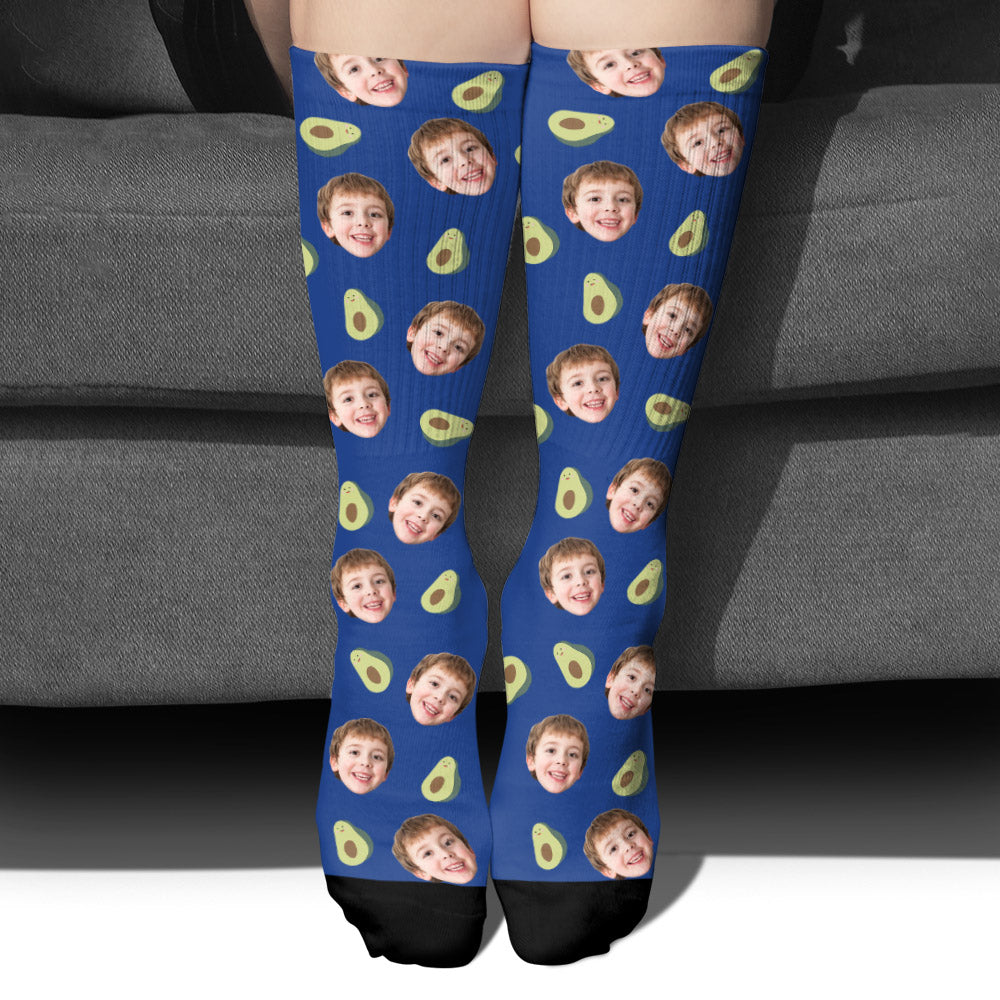 Funny Icon Pattern - Personalized Son Socks