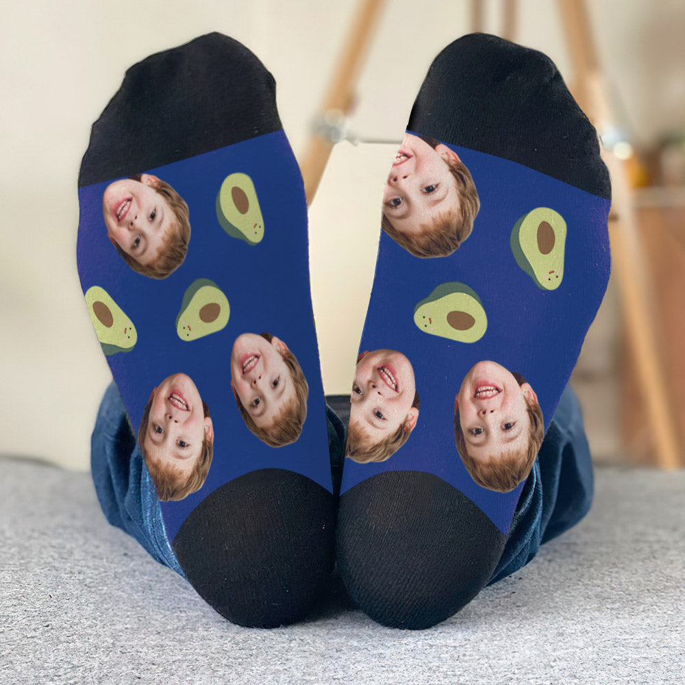 Funny Icon Pattern - Personalized Son Socks