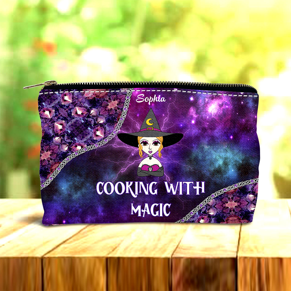 Cooking With Magic - Personalized Witch Pouch