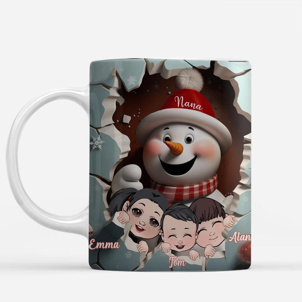 Snowman Grandma/ Nana/ Mimi/ Gigi... - Personalized Grandma Mug