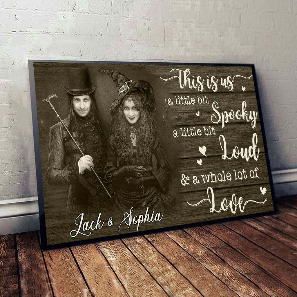 This Is Us Couple Halloween Vibes Face Swap - Personalized Couple Canvas And Poster