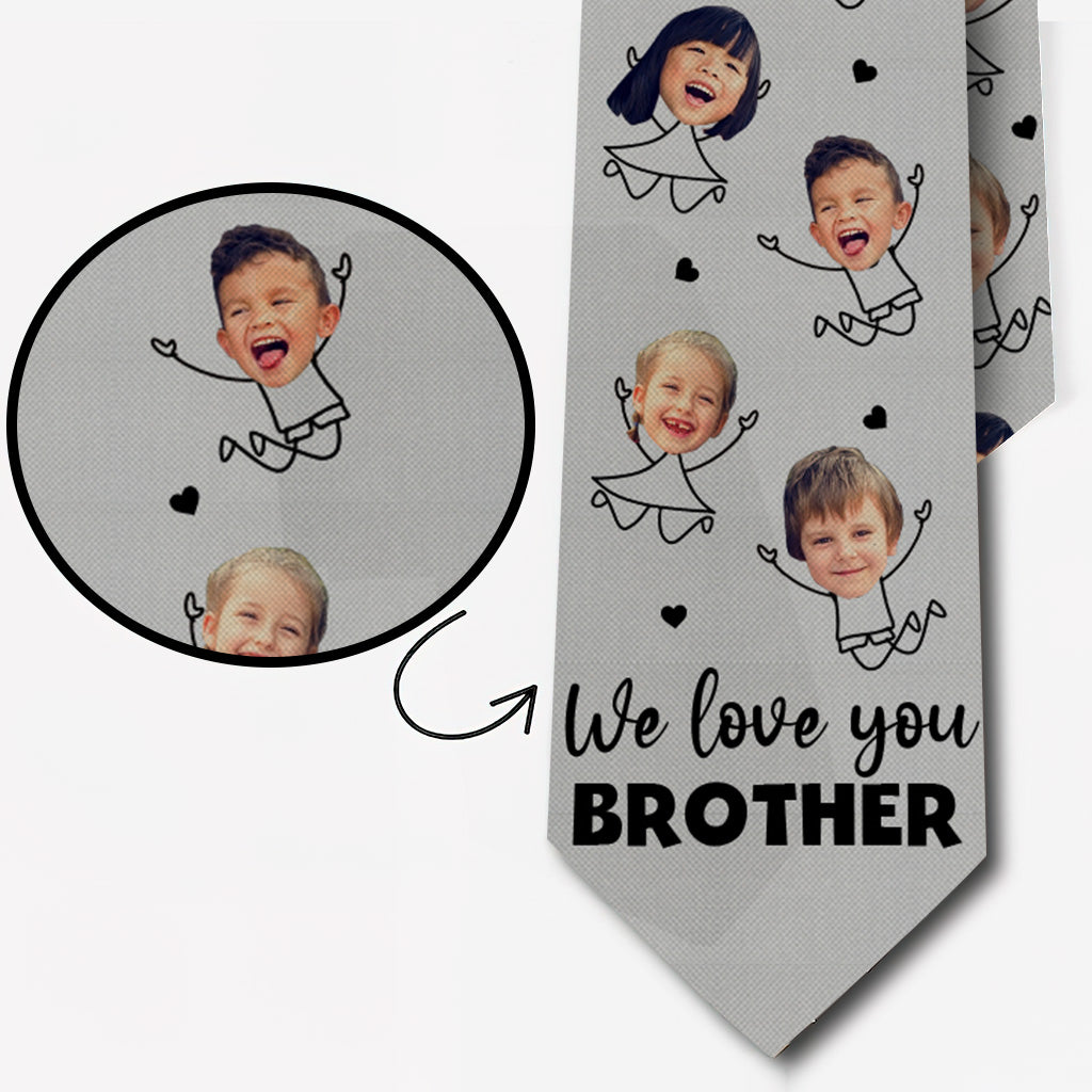 We Love You Dad - Gift for dad, grandpa, uncle, brother, husband - Personalized Necktie