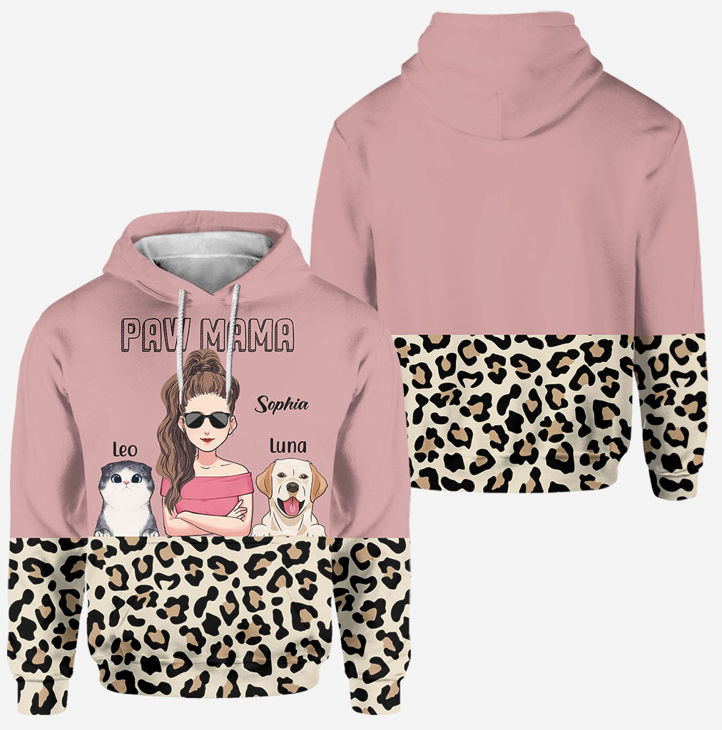 Cat Dog Mom - Personalized Mother's Day Mother Hoodie and Leggings