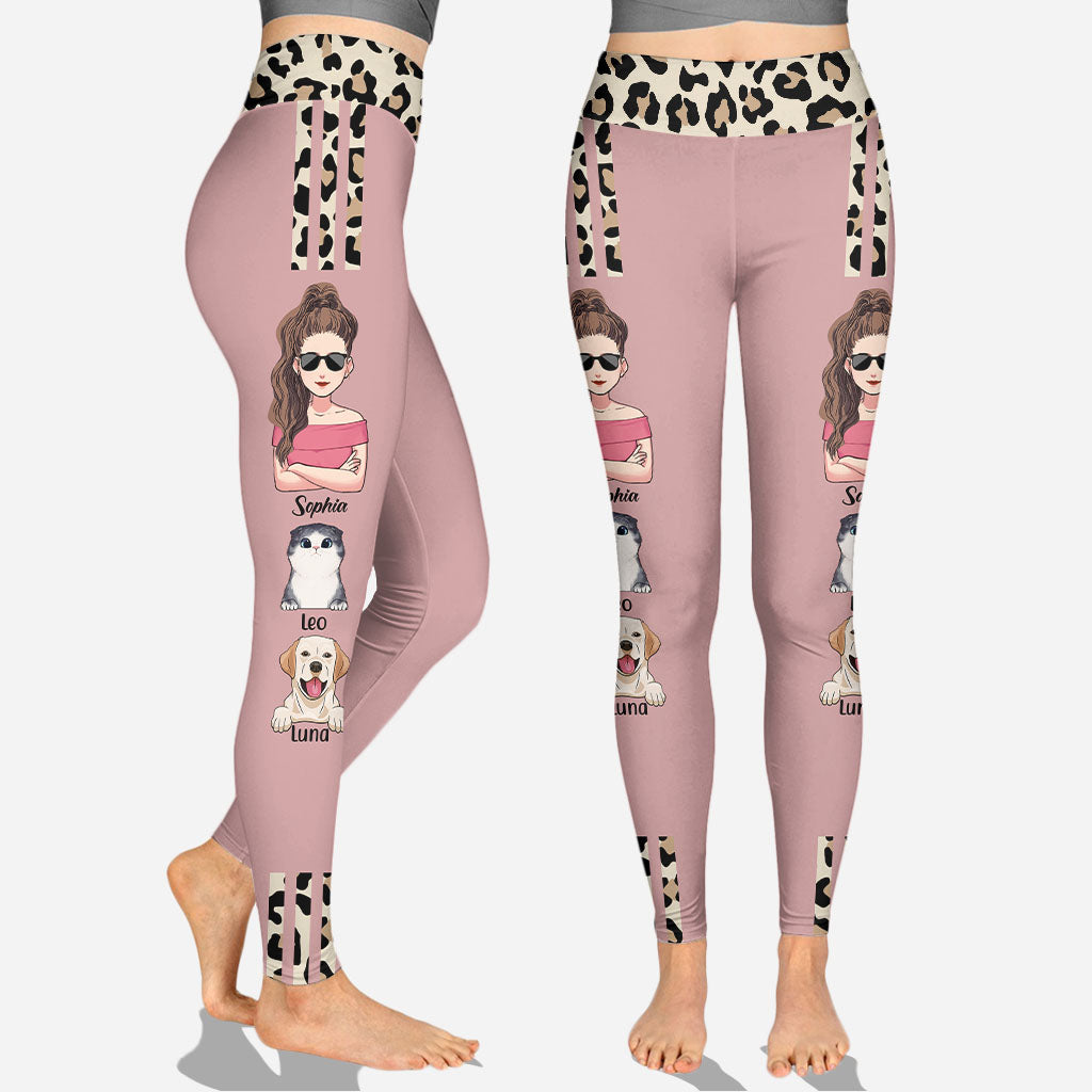 Cat Dog Mom - Personalized Mother's Day Mother Hoodie and Leggings