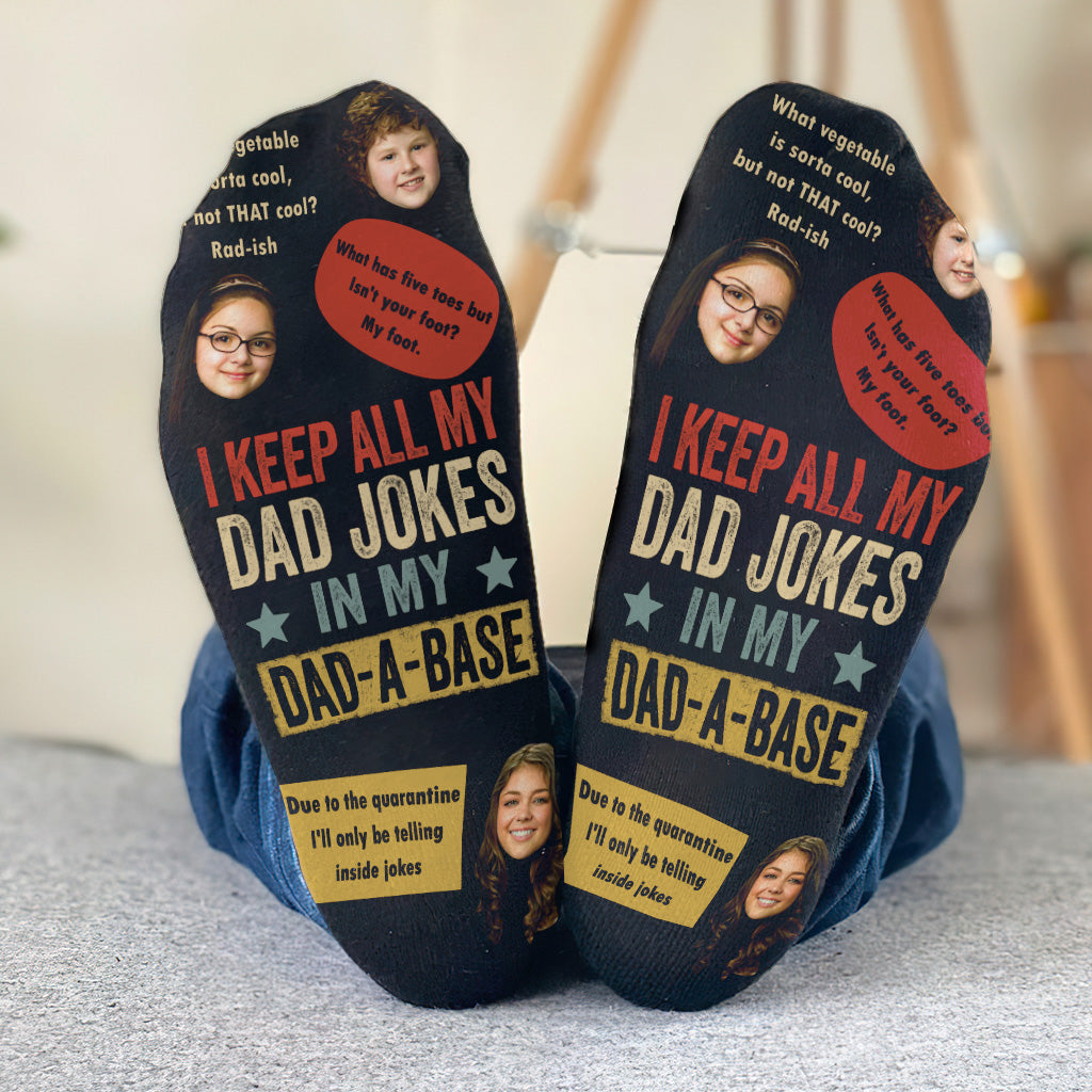 Dad Jokes - Personalized Father's Day Father Socks