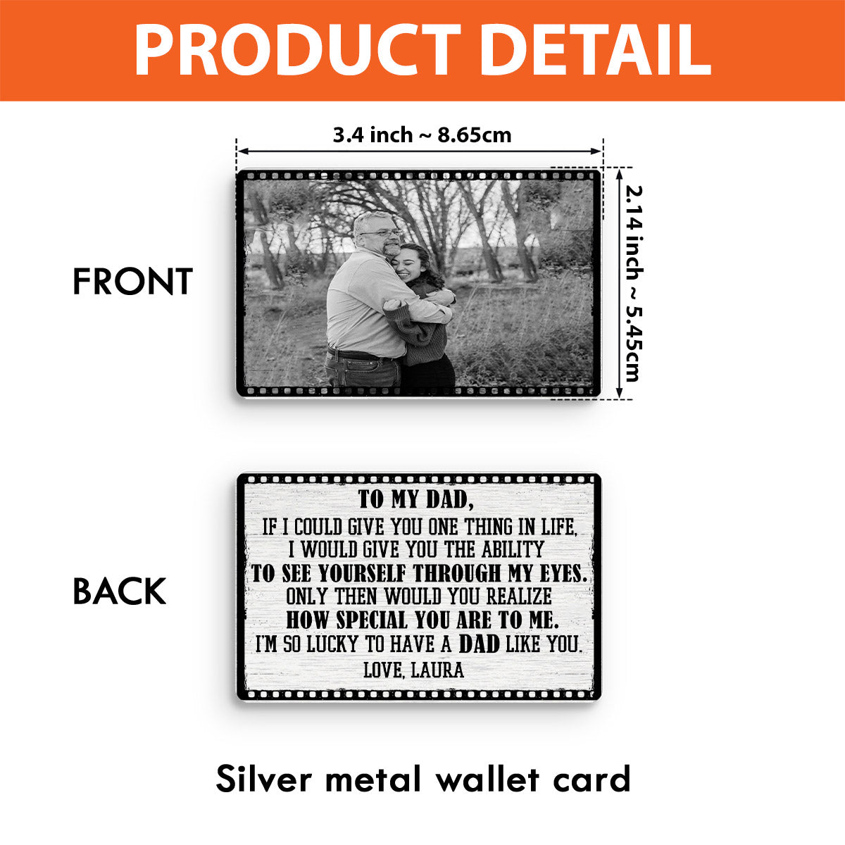 Lucky To Have A Dad Like You - Personalized Father's Day Father Wallet Insert Card