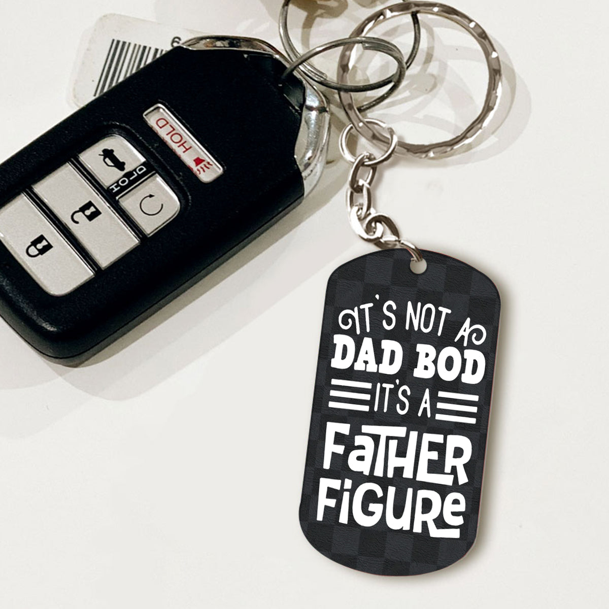 Disover Not A Dad Bod - Personalized Father's Day Father Stainless Steel Keychain