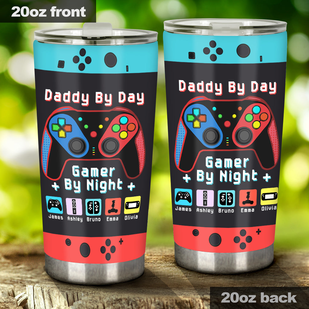 Gamer Dad Like A Regular Dad But Way Cooler - Video Game gift for dad, Gamer - Personalized Tumbler