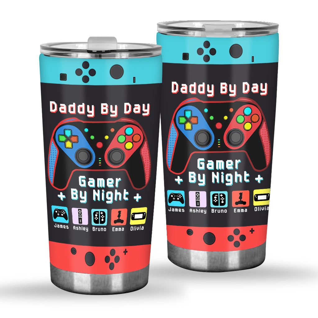 Gamer Dad Like A Regular Dad But Way Cooler - Video Game gift for dad, Gamer - Personalized Tumbler