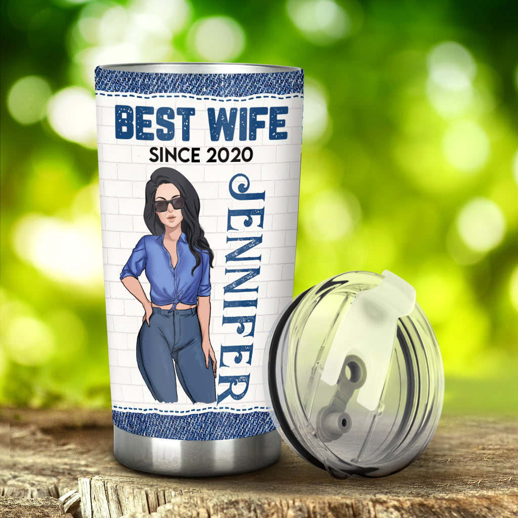 Best Wife Since Perfect Wife Nutrition Facts - Personalized Husband And Wife Tumbler