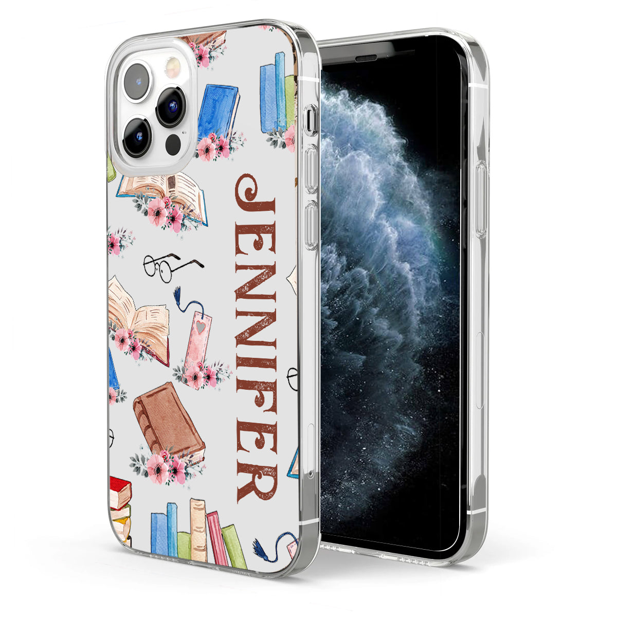 Just A Girl Who Loves Books - Personalized Book Clear Phone Case