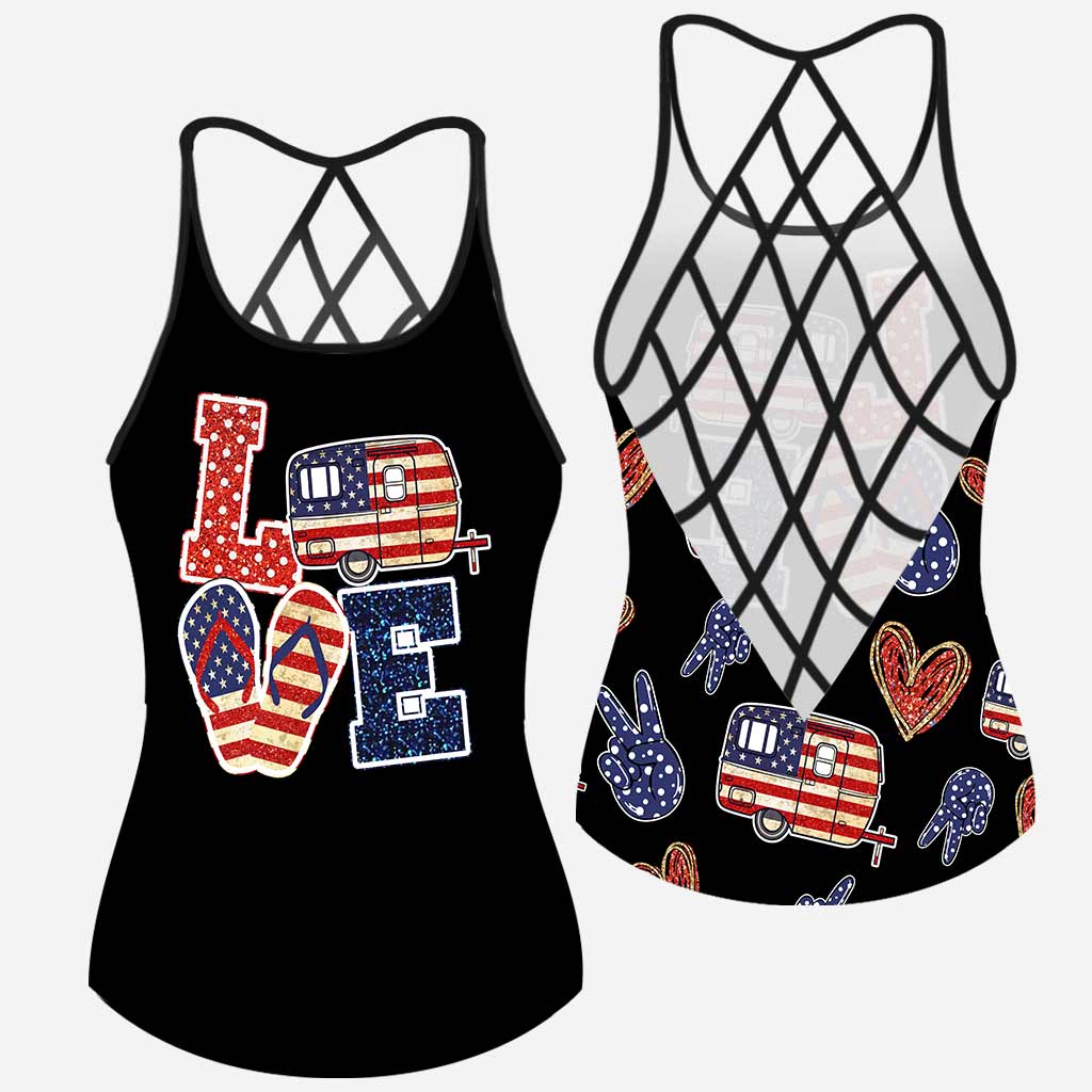 Wander Woman - Independence Day Camping Cross Tank Top