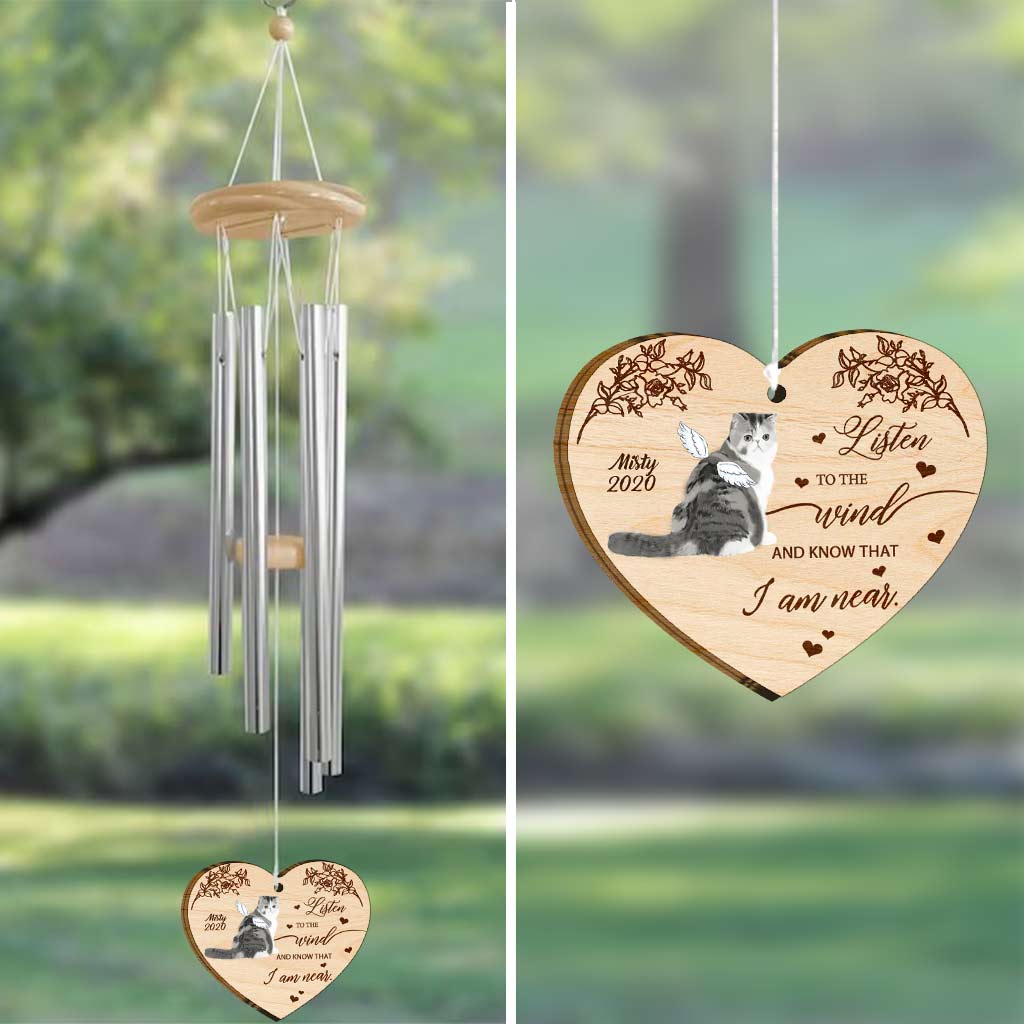 Listen To The Wind - Personalized Cat Wind Chime