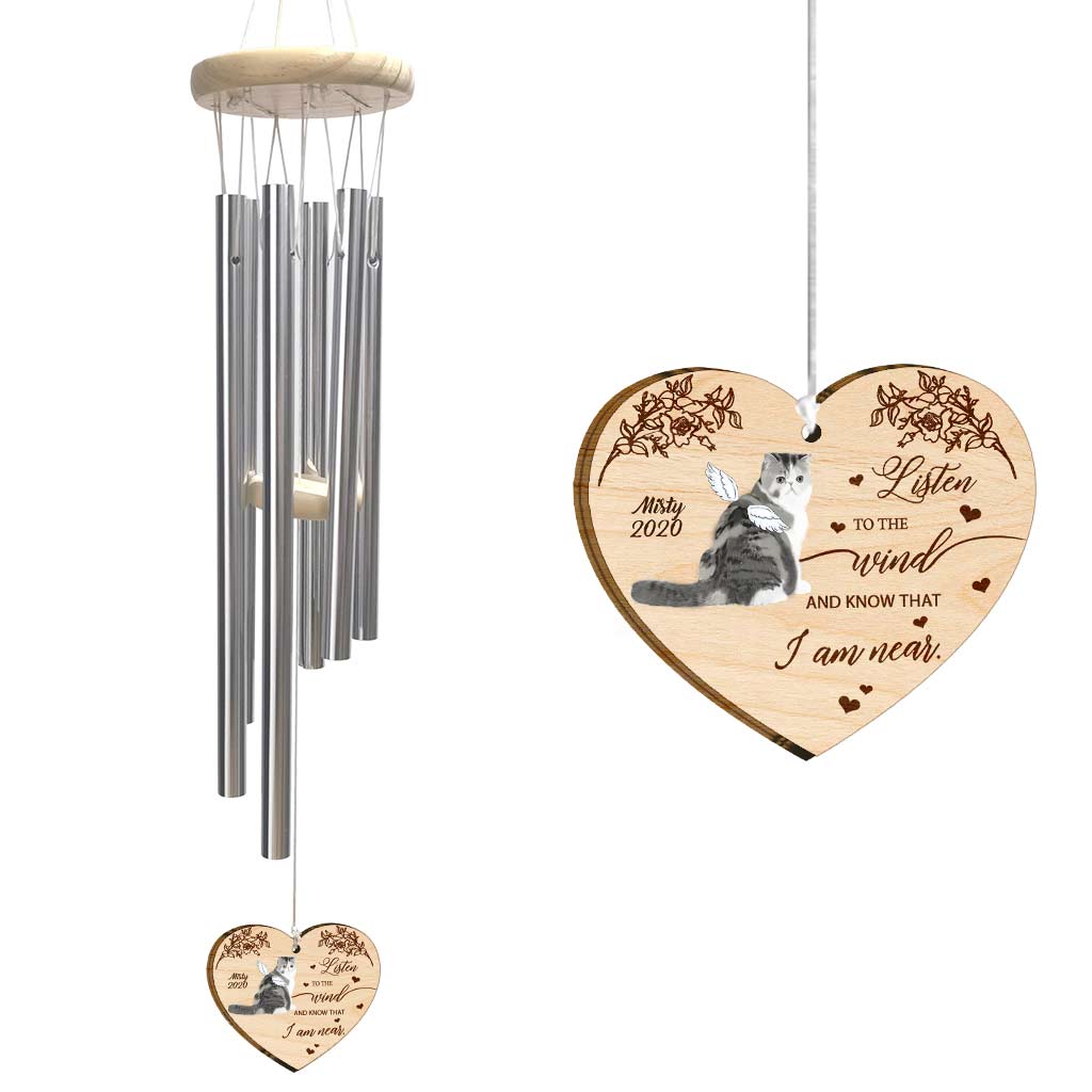 Listen To The Wind - Personalized Cat Wind Chime