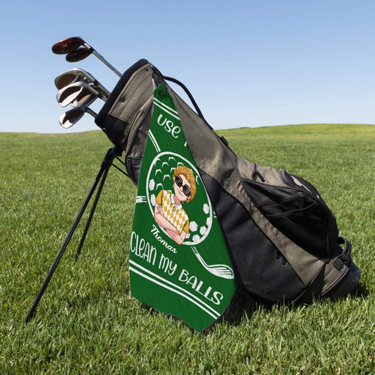 I use this towel - Personalized Golf Golf Towel