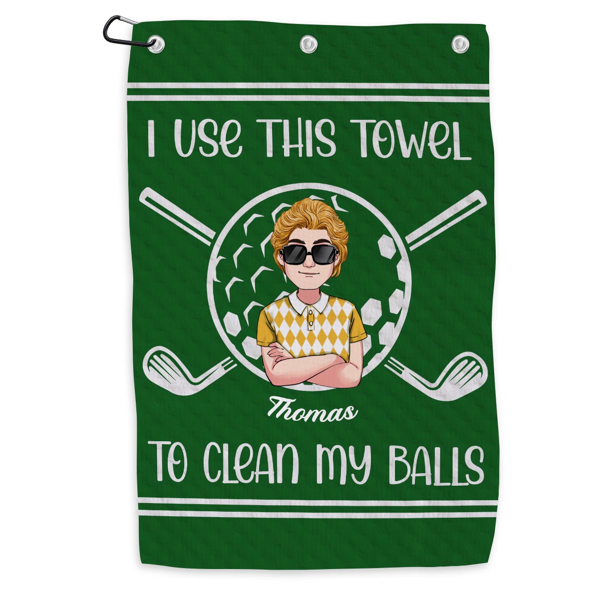 I use this towel - Personalized Golf Golf Towel