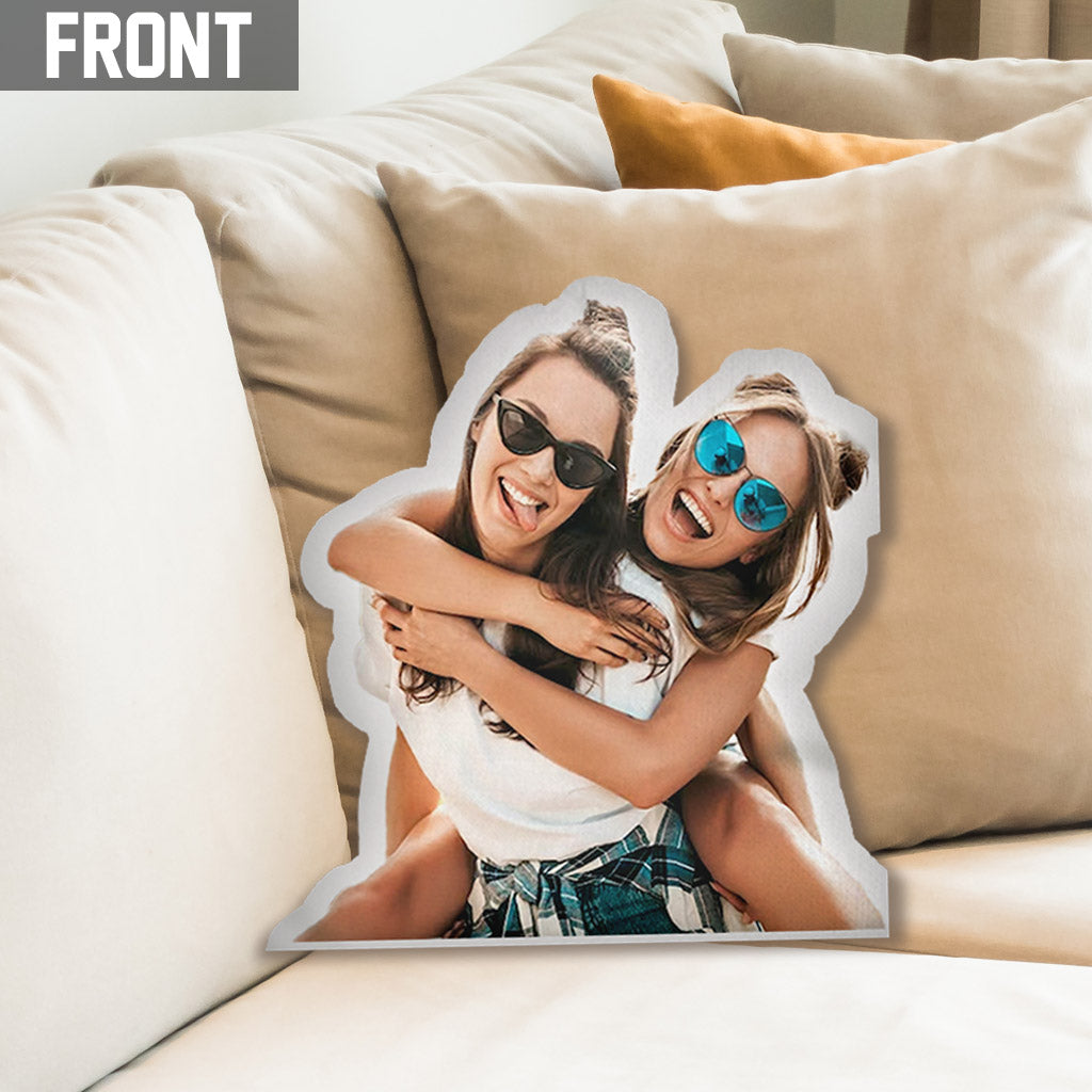 Custom Photo Humanoid - Personalized Sibling Shaped Pillow