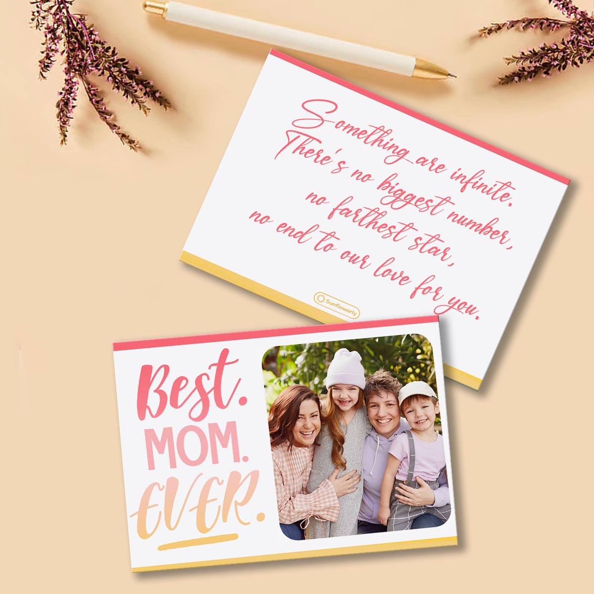 Best Mom Ever - Personalized Greeting Card