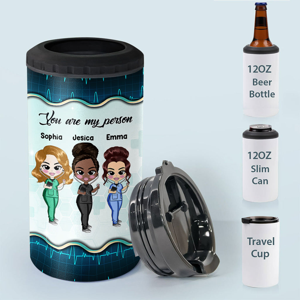 Chance Made Us Coworkers - Personalized Nurse Can Cooler