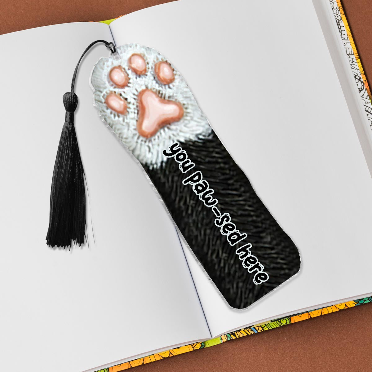 You Paw-sed Here - Personalized Book Bookmark (Printed On Both Sides)