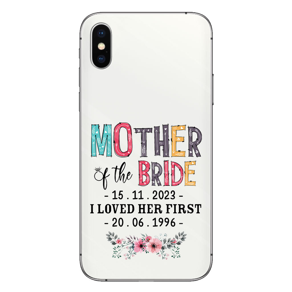 Mother Of The Bride - Personalized Mother Clear Phone Case