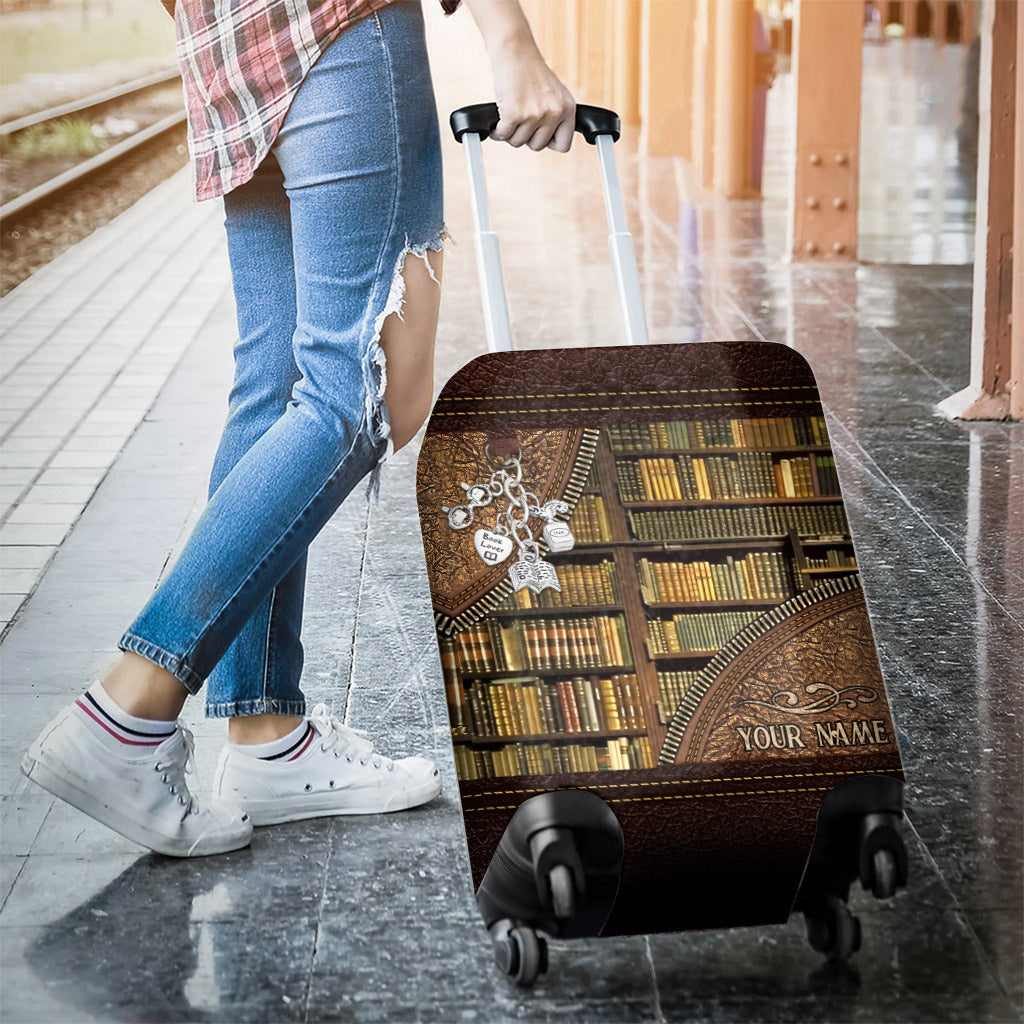 Library - Personalized Librarian Luggage Cover