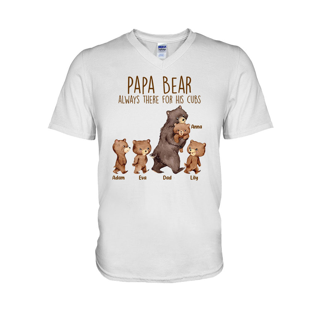 Papa Bear 3 Cubs Shirt Daddy Bear 3 Kids TShirt Papa 3 Kids T-Shirt