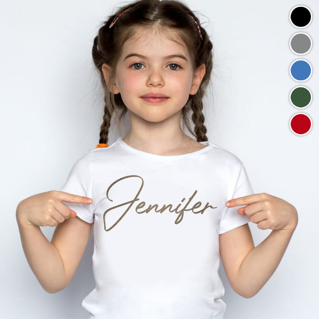 Custom Name - Personalized granddaughter Embroidered T-shirt