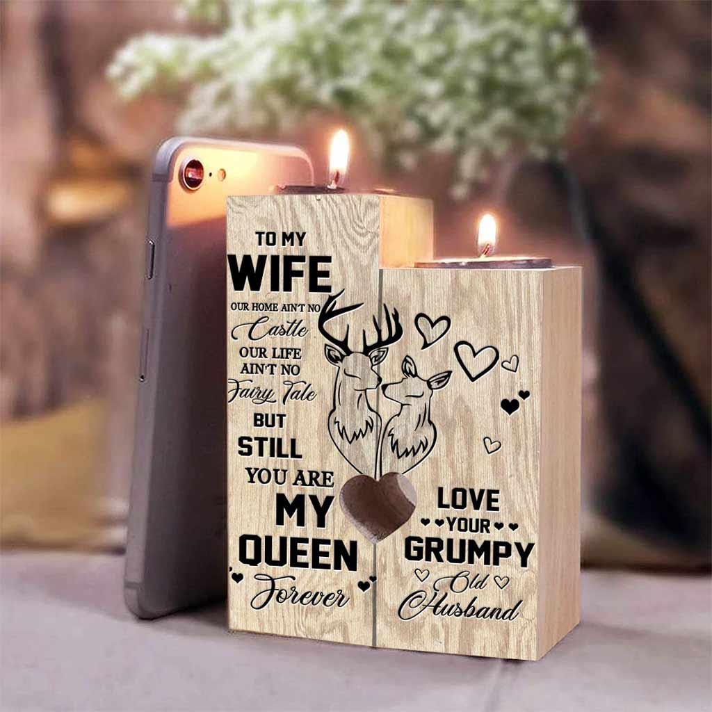 To My Wife - Hunting Candle Holder